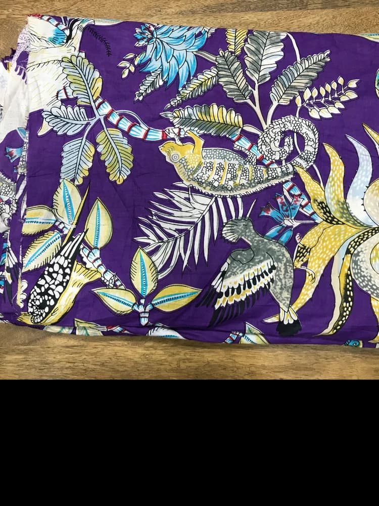 Animal Print Screen Pure Cotton Fabric